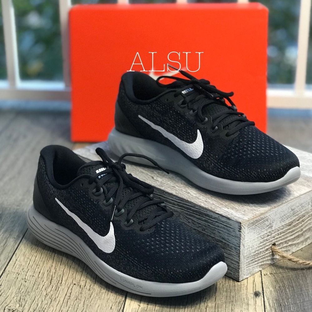 NWT Nike Lunarglide 9 Black M AUTHENTIC - Picture 3 of 8